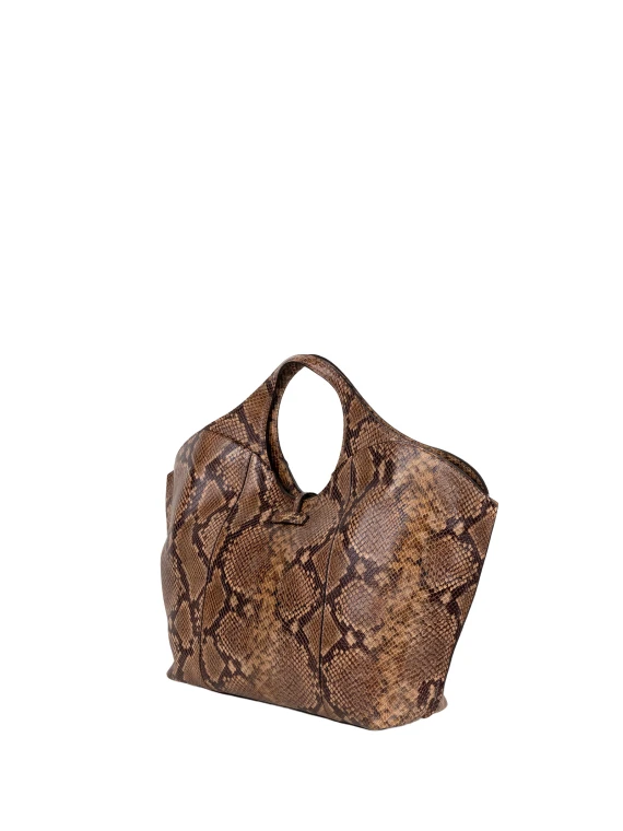 Borsa Tote Infinity con Effetto Pitone Gianni Chiarini