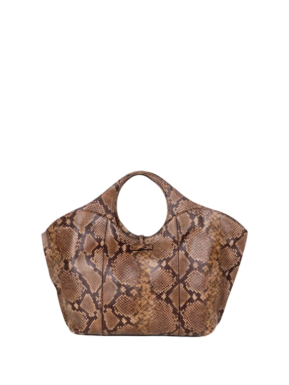 Borsa Tote Infinity con Effetto Pitone Gianni Chiarini