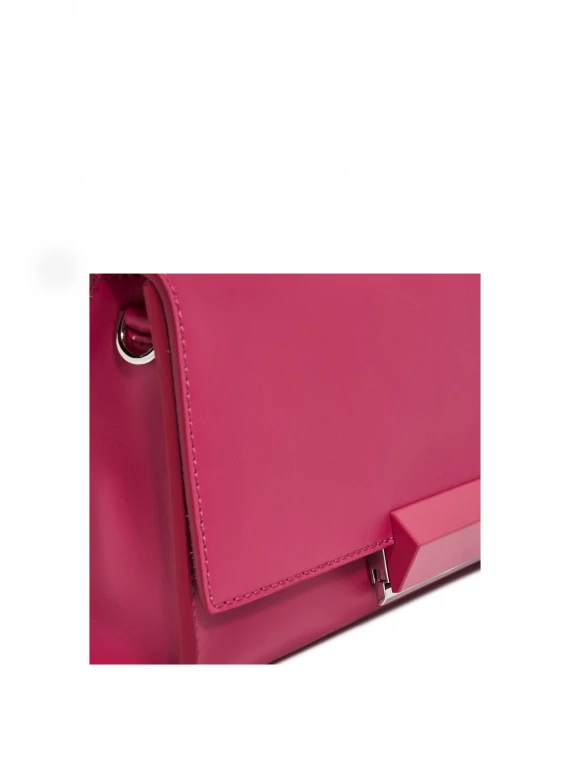 Lily leather clutch with flap