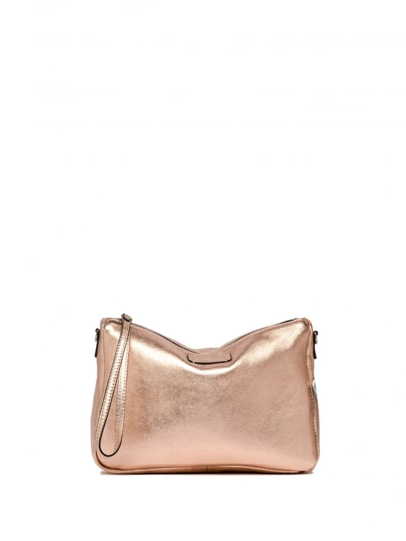 Nora pochette in laminated leather