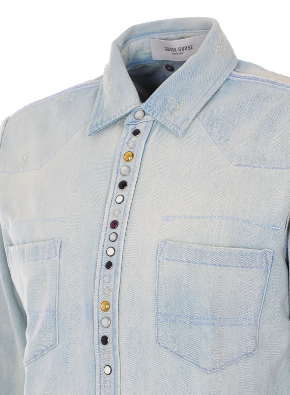 Golden Goose Camicie Blue