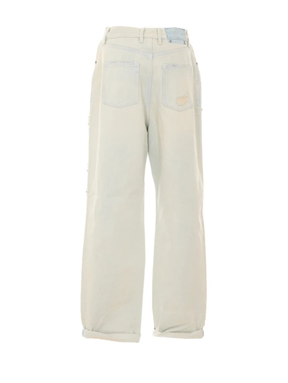 Cabochon Crystals Jeans