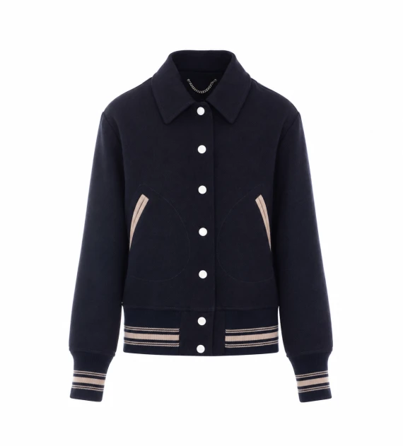 Giacca bomber blu scuro