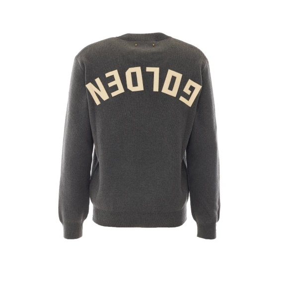 Maglione grigio girocollo Golden Goose