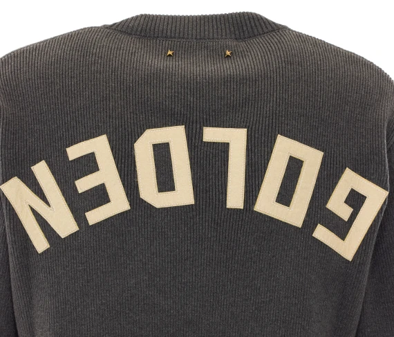 Maglione grigio girocollo Golden Goose