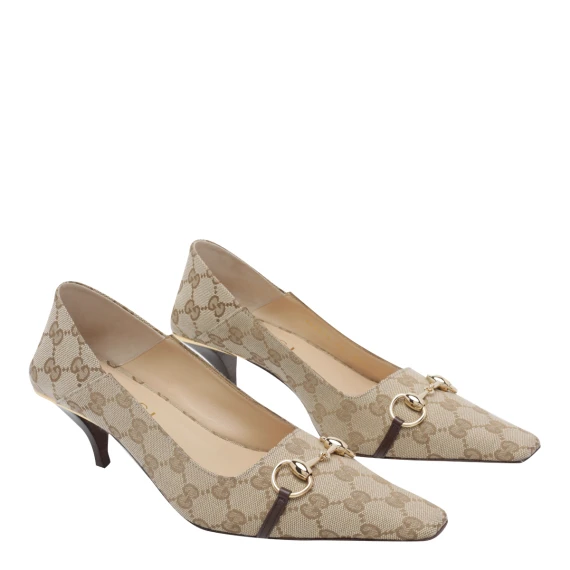 Scarpe con tacco beige