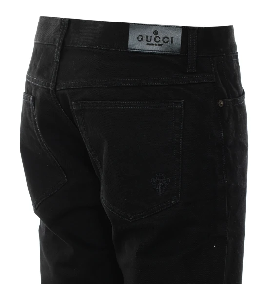 Embroidery Denim Pants