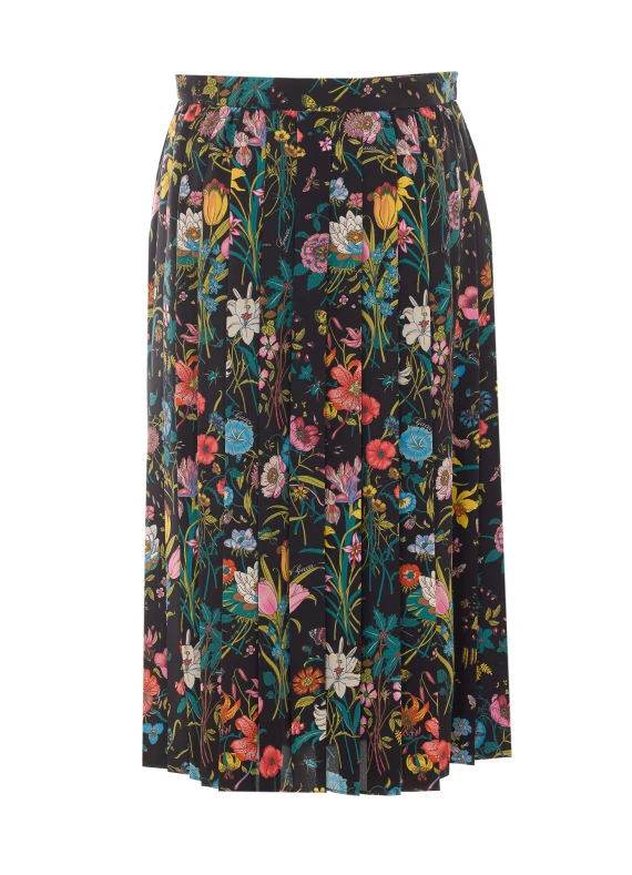 Multicolor Midi Skirt