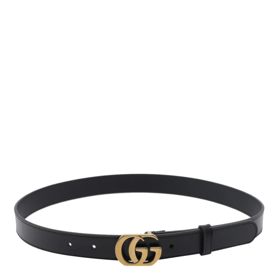 Black GG Marmont Belt Gucci