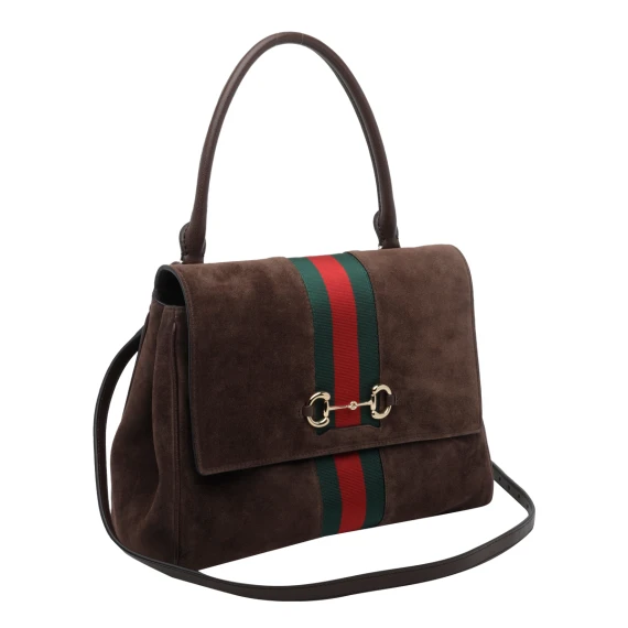 Brown Horsebit Handbag Gucci