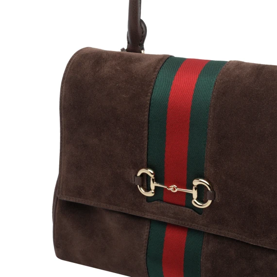Brown Horsebit Handbag Gucci