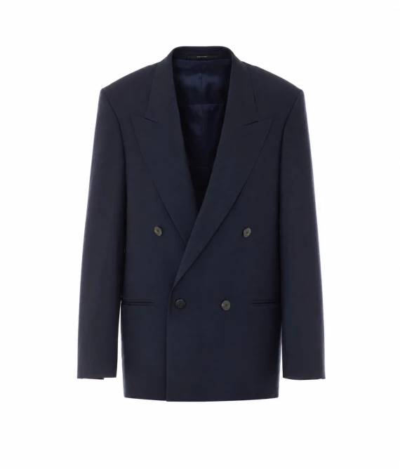 Blazer doppiopetto blu oversize