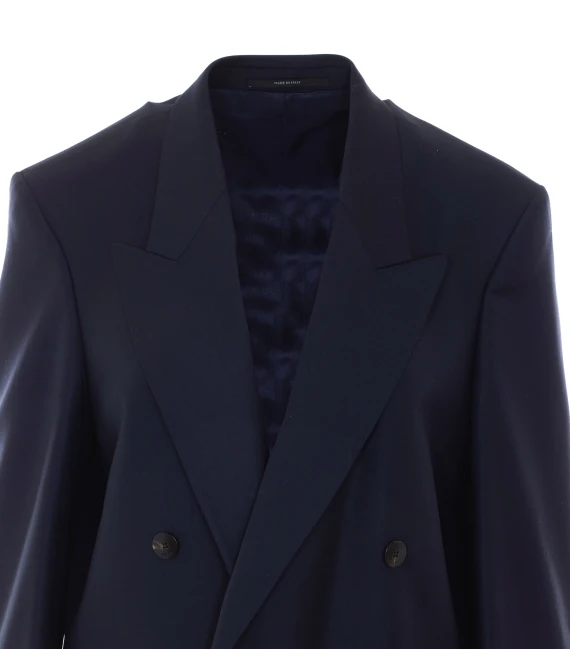 Blue oversized double-breasted blazer Gucci