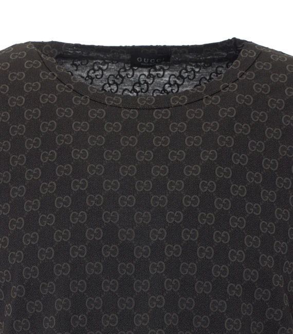 T-shirt nera Gucci