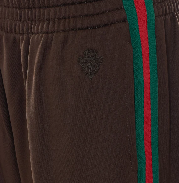 Pantaloni sportivi marroni Gucci