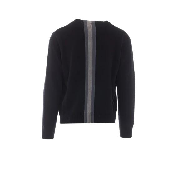Black wool crewneck sweater Gucci