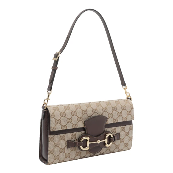 Beige flap shoulder bag Gucci