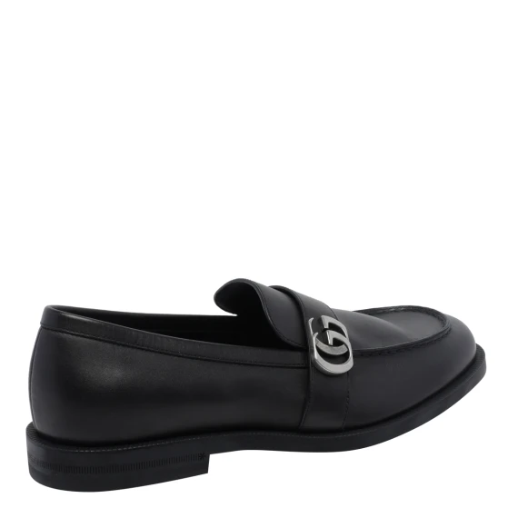Mocassini neri in pelle Gucci
