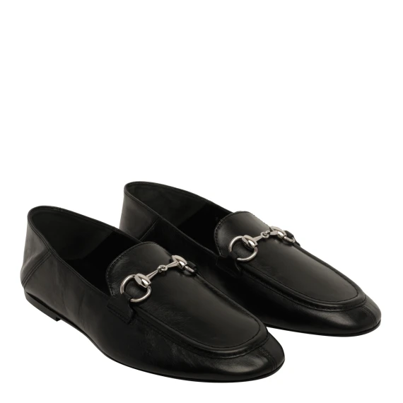 Black Jordaan Flat Loafers Gucci