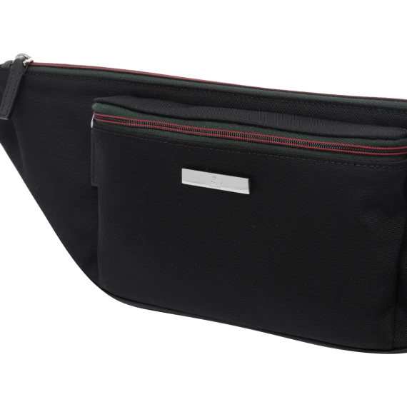 Black fabric belt bag Gucci