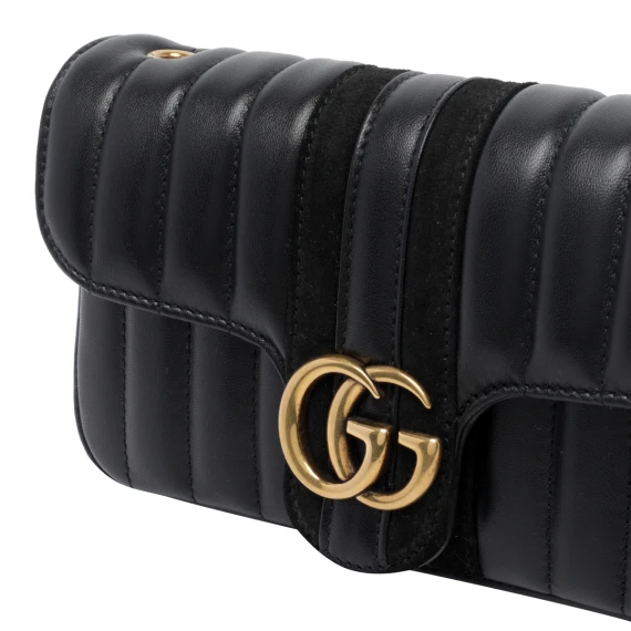 Black GG Marmont shoulder bag Gucci