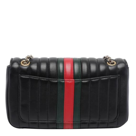 Black shoulder bag with Double G Gucci