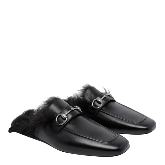 Black Casanova Slippers Gucci