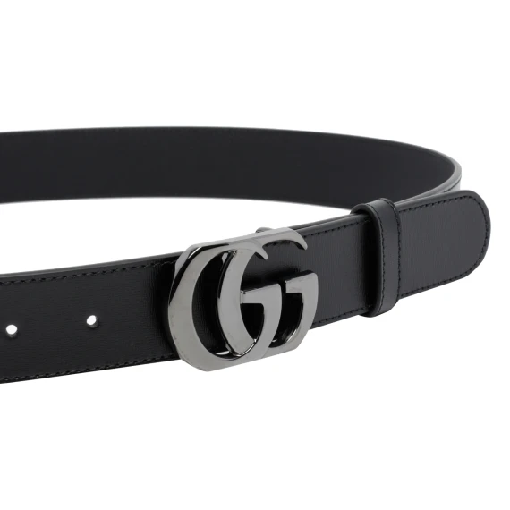 Cut GG Marmont Black Belt Gucci