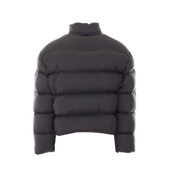 Black Blouson with Zip Closure Coat Gucci