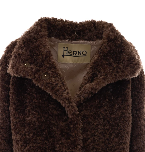 Giacca corta marrone scuro HERNO