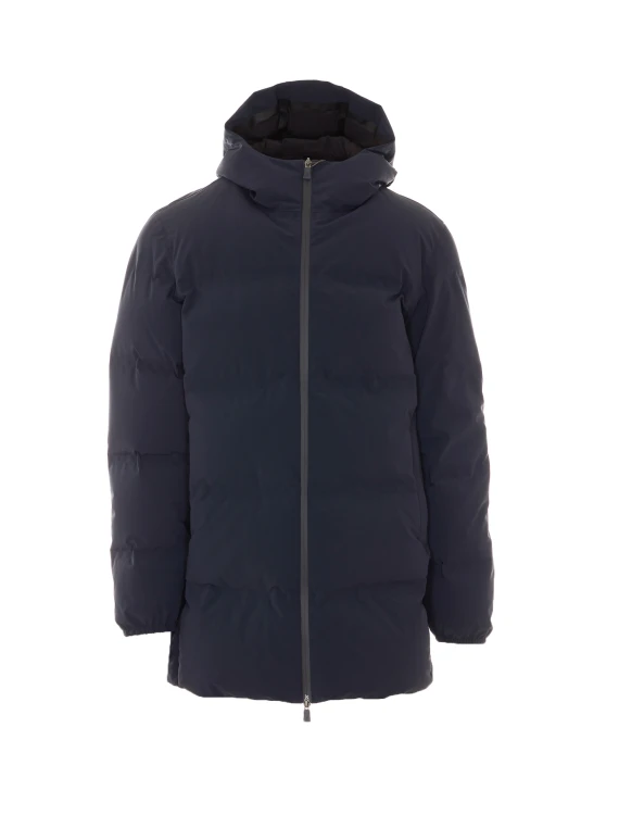 Piumino blu New Impact con cappuccio