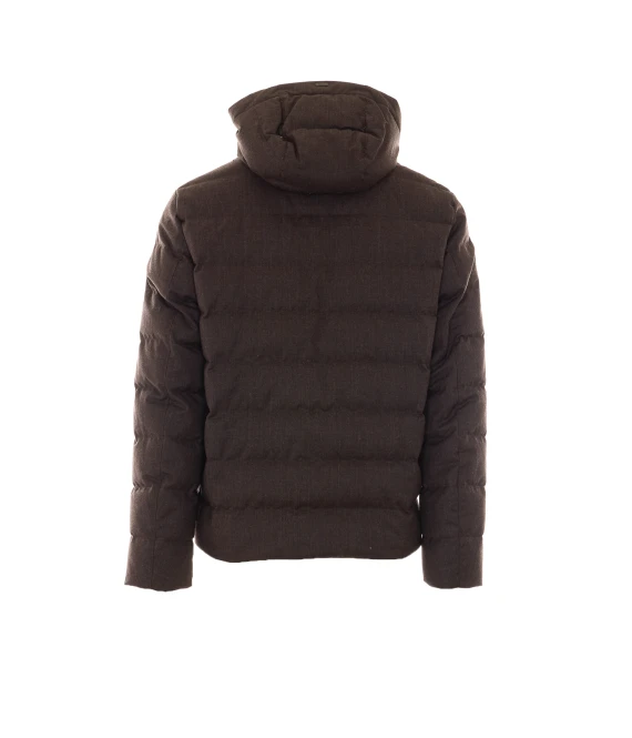 Dark brown wool padded jacket HERNO