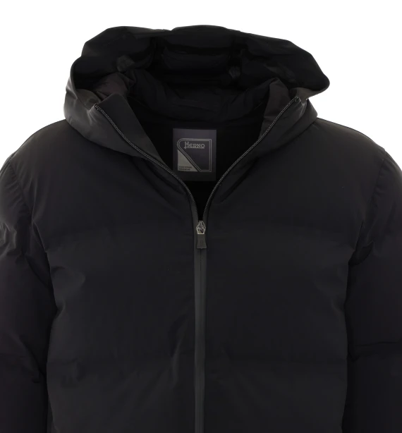Piumino lungo nero HERNO