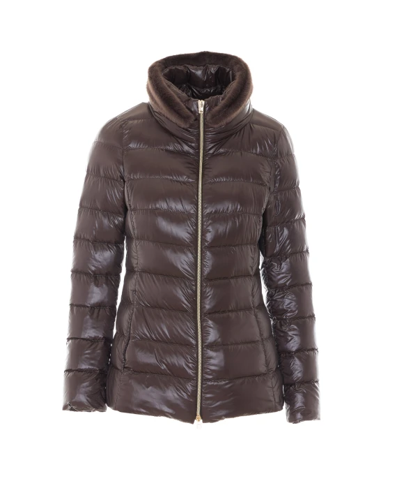 Piumino leggero marrone Claudia