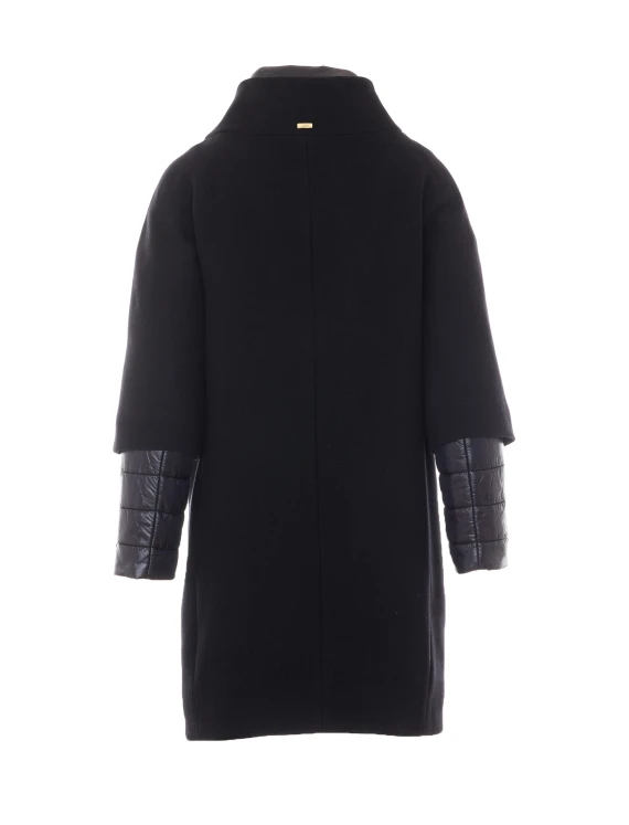 Black virgin wool coat HERNO