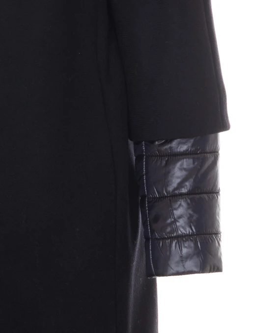 Black virgin wool coat HERNO