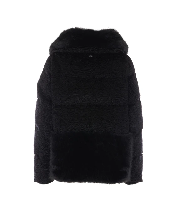 Black astrakhan-effect jacket HERNO