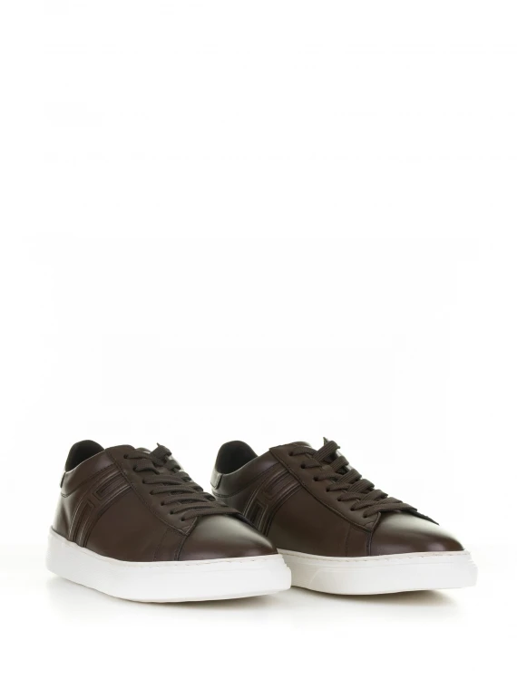 H365 brown leather sneaker