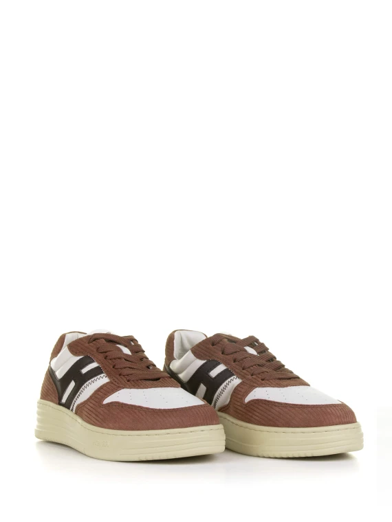 Sneakers H630 marrone in pelle