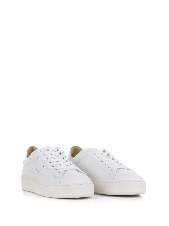 Sneakers H672 bianca in pelle