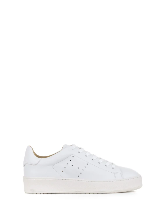 Sneakers H672 bianco in pelle