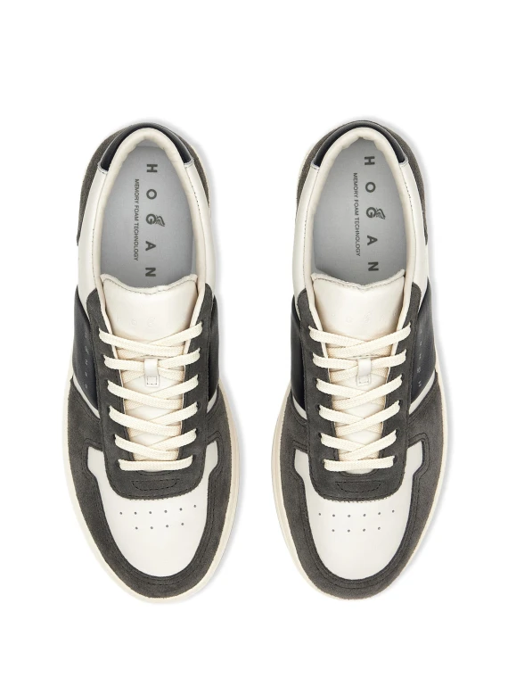 Sneaker H668 H-TV in pelle e suede