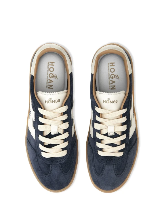 Sneaker donna Cool in suede blu