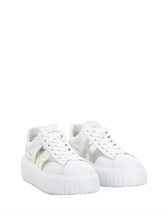 Sneaker H-Stripes donna in nappa