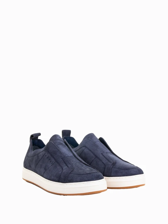 Sneaker H-TV uomo blu navy in suede