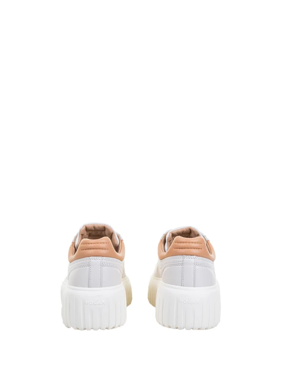 Sneaker H-Stripes donna in nappa