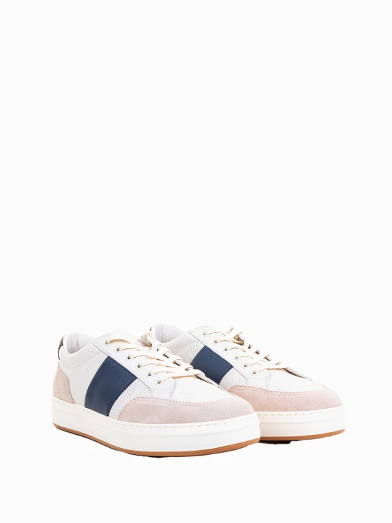 Sneaker H668 uomo in pelle e suede