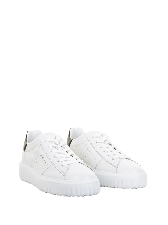 Sneaker H-Stripes uomo in nappa