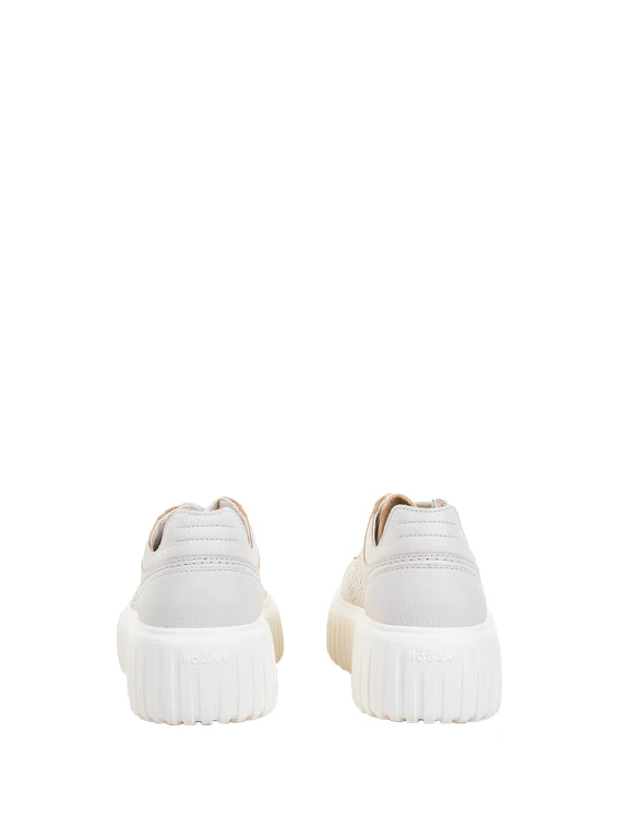 Sneaker H-Stripes donna in nappa