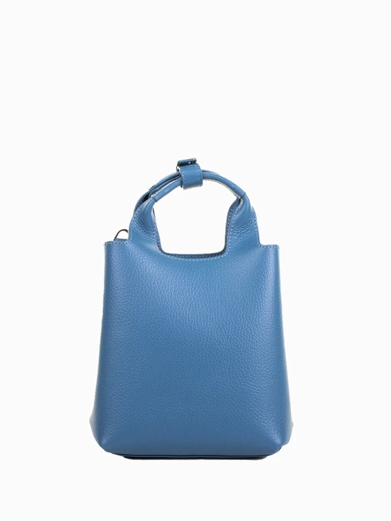 Shopping bag H-Bag mini in pelle martellata